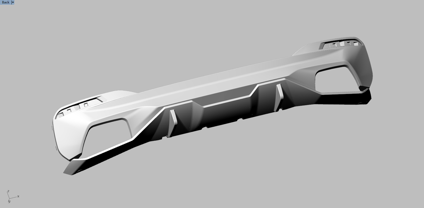 BMW G30 5-Series - MP Style Wet Carbon Fiber Rear Diffuser