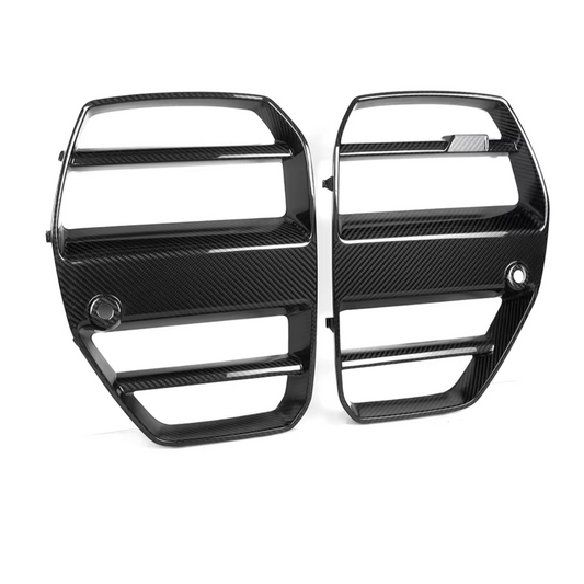 ST Style Carbon Fiber Front Grilles -- For BMW G80 M3 & G82/G83 M4