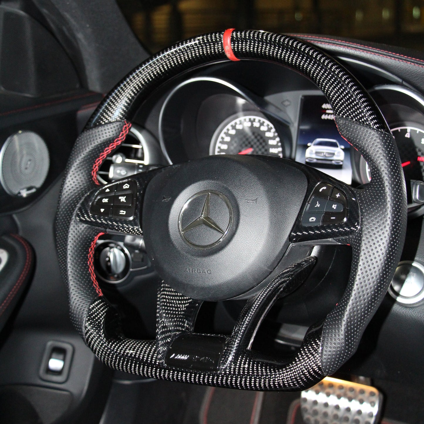 Custom Carbon Fiber Steering Wheel for Mercedes-Benz (2015–2018) – Build Your Own | OEM Fit & Premium Options