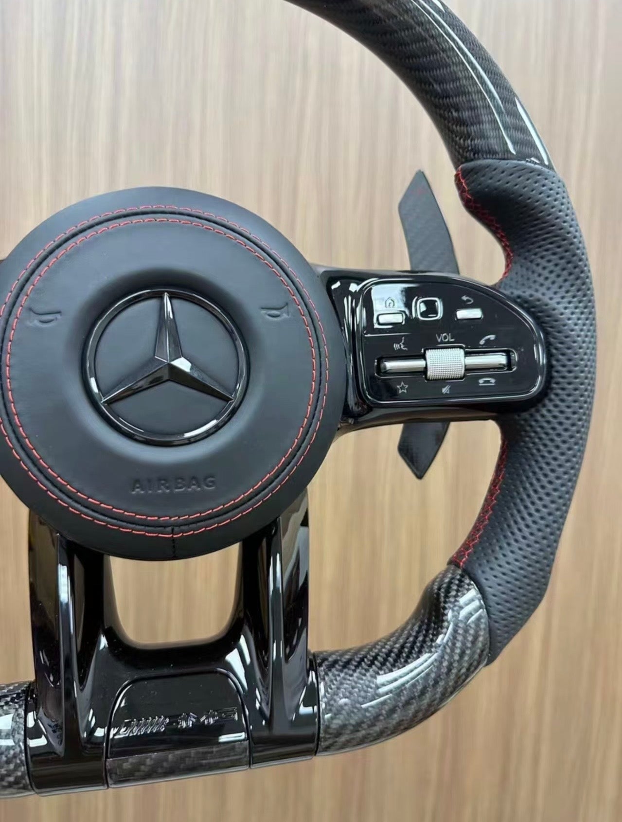 Mercedes Benz AMG 19-22 Facelift C/E/S/CLS/GT Carbon Fiber Steering Wheel