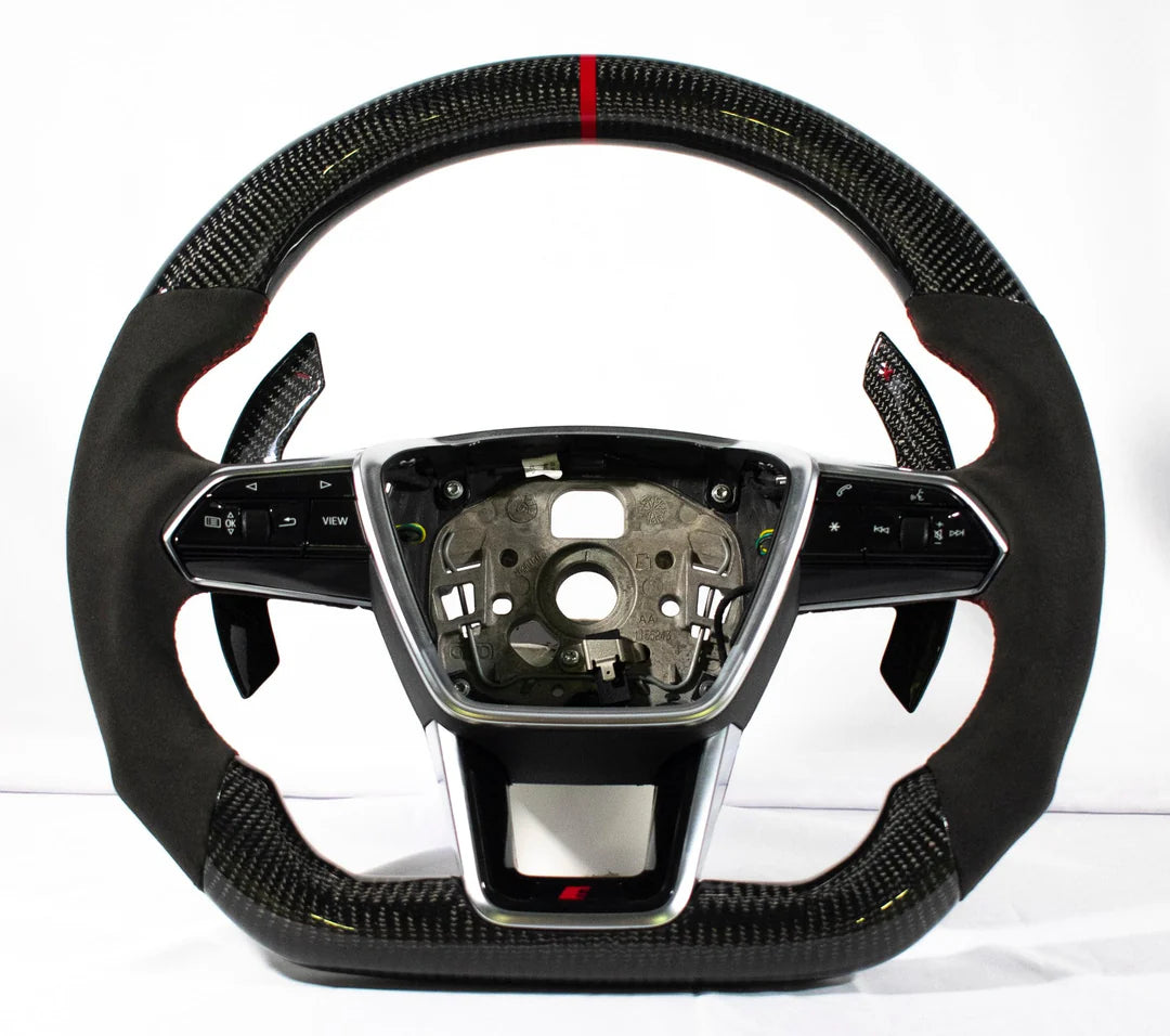 Audi C8 2020+ A6/S6/RS6/A7/S7/RS7 Carbon Fiber Steering Wheel