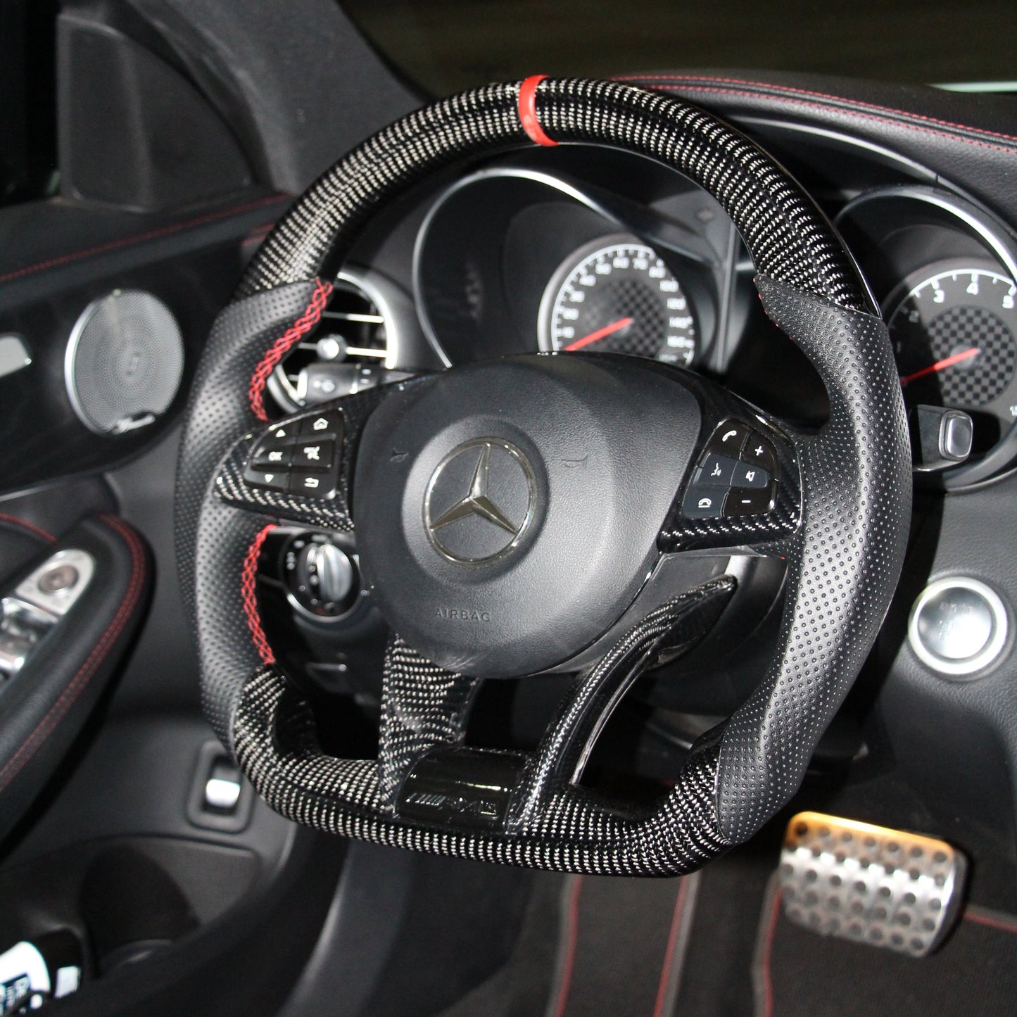 Custom Carbon Fiber Steering Wheel for Mercedes-Benz (2015–2018) – Build Your Own | OEM Fit & Premium Options