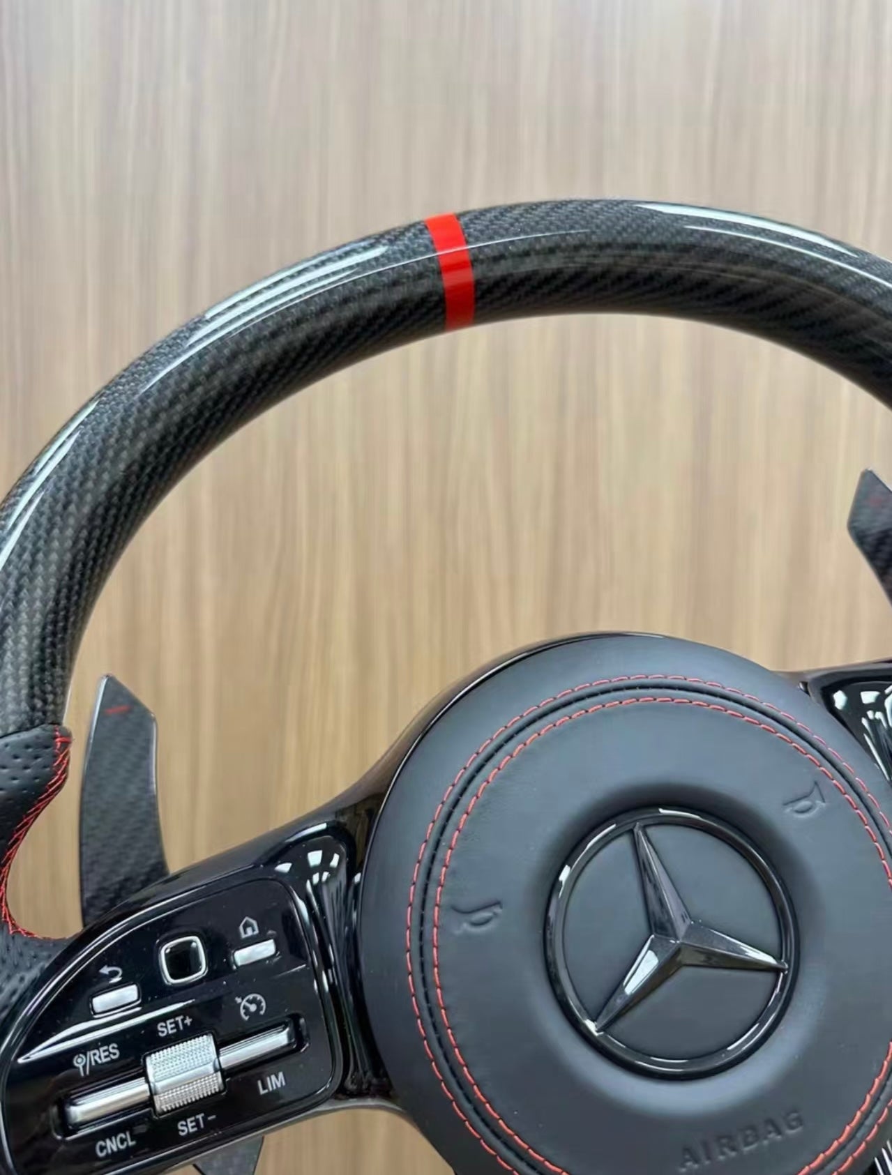 Mercedes Benz AMG 19-22 Facelift C/E/S/CLS/GT Carbon Fiber Steering Wheel