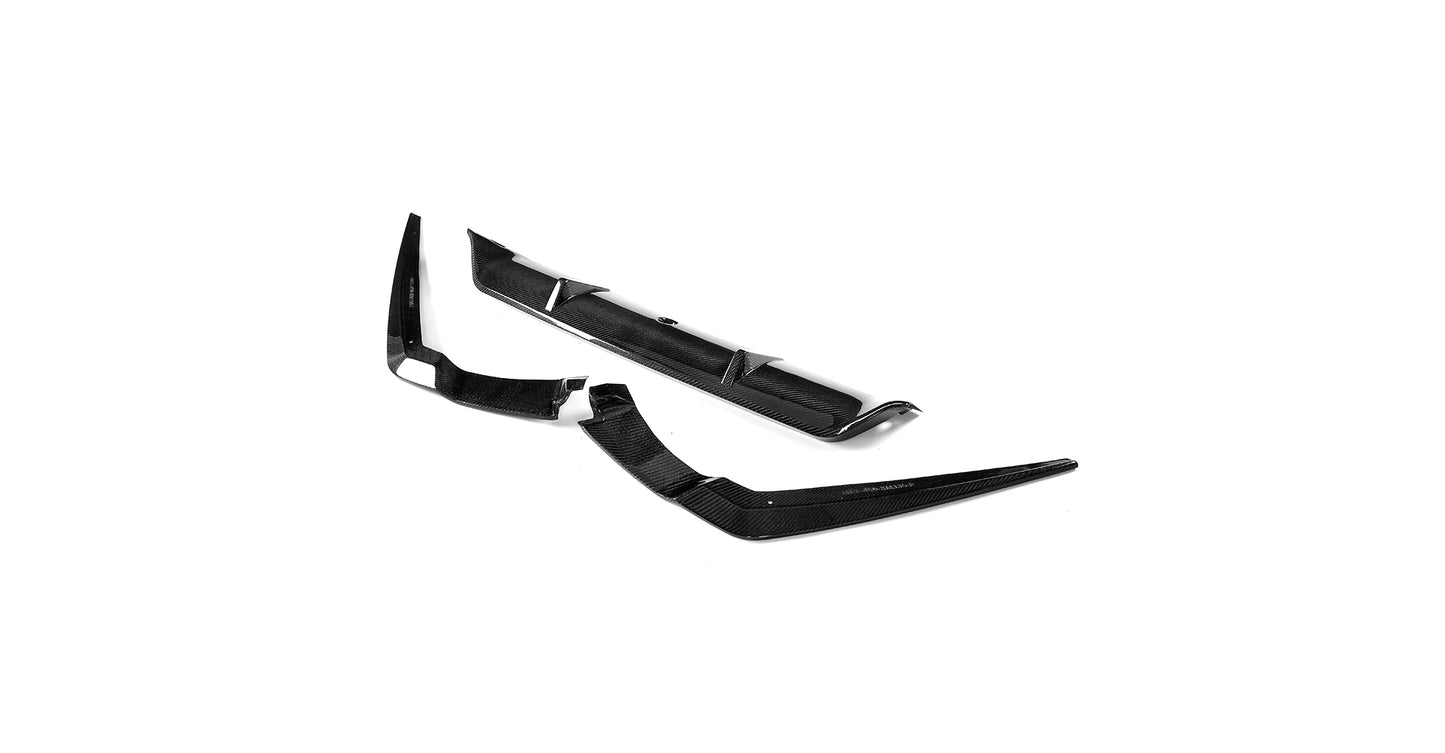 BMW G30 5-Series - V-Style Wet Carbon Fiber Front Lip