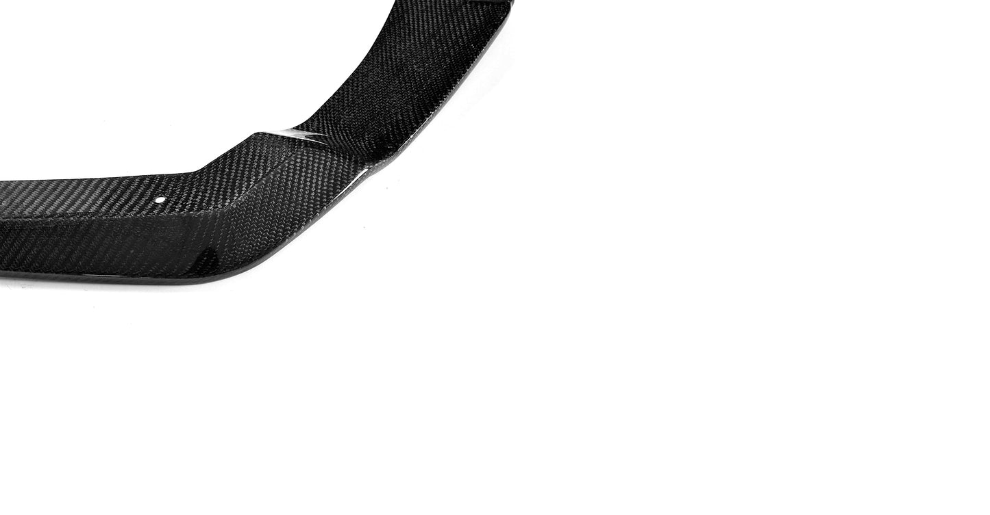 BMW G30 5-Series - V-Style Wet Carbon Fiber Front Lip