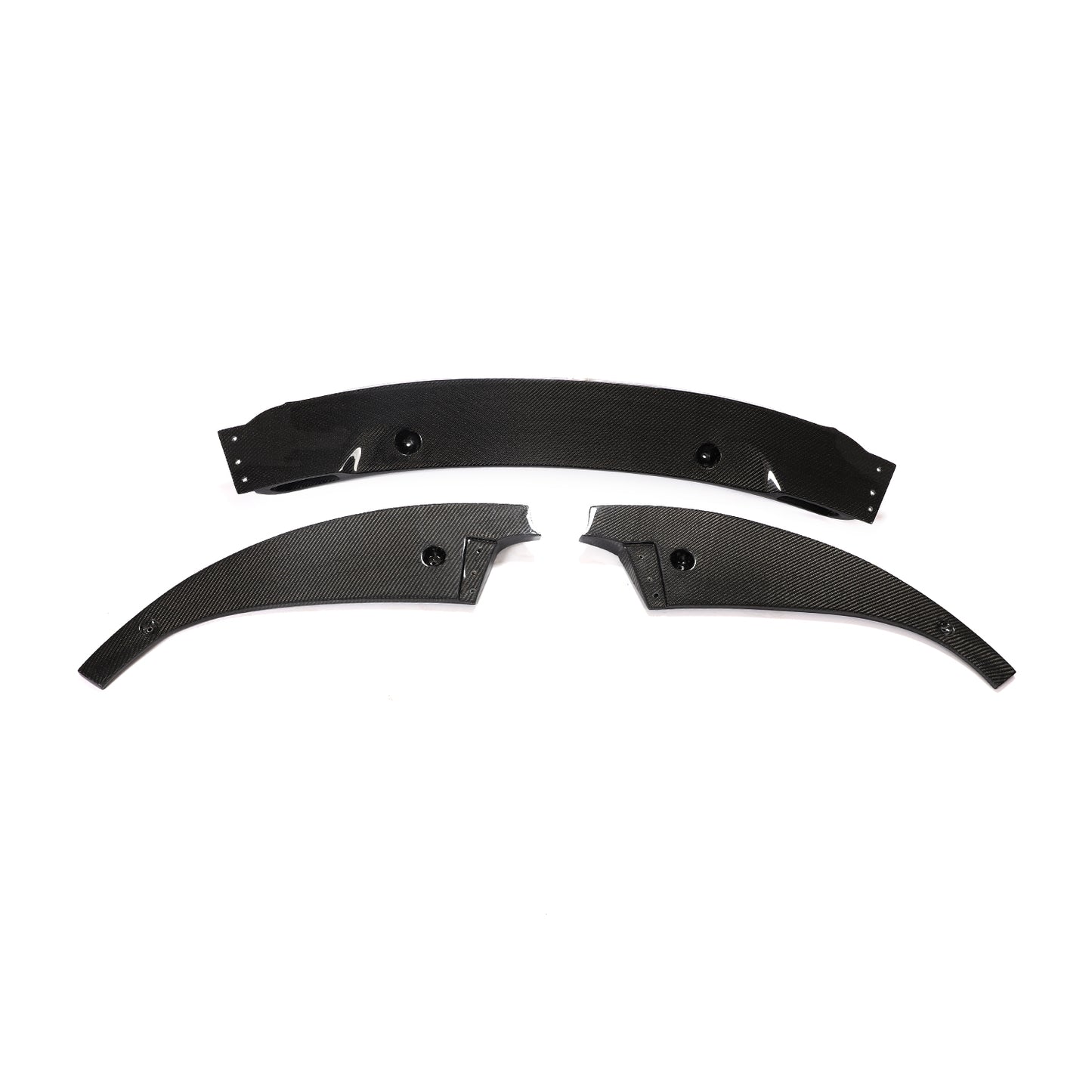 BMW 6-Series Base / BMW M6 - 3-PIECE Style Wet Carbon Fiber Front Lip