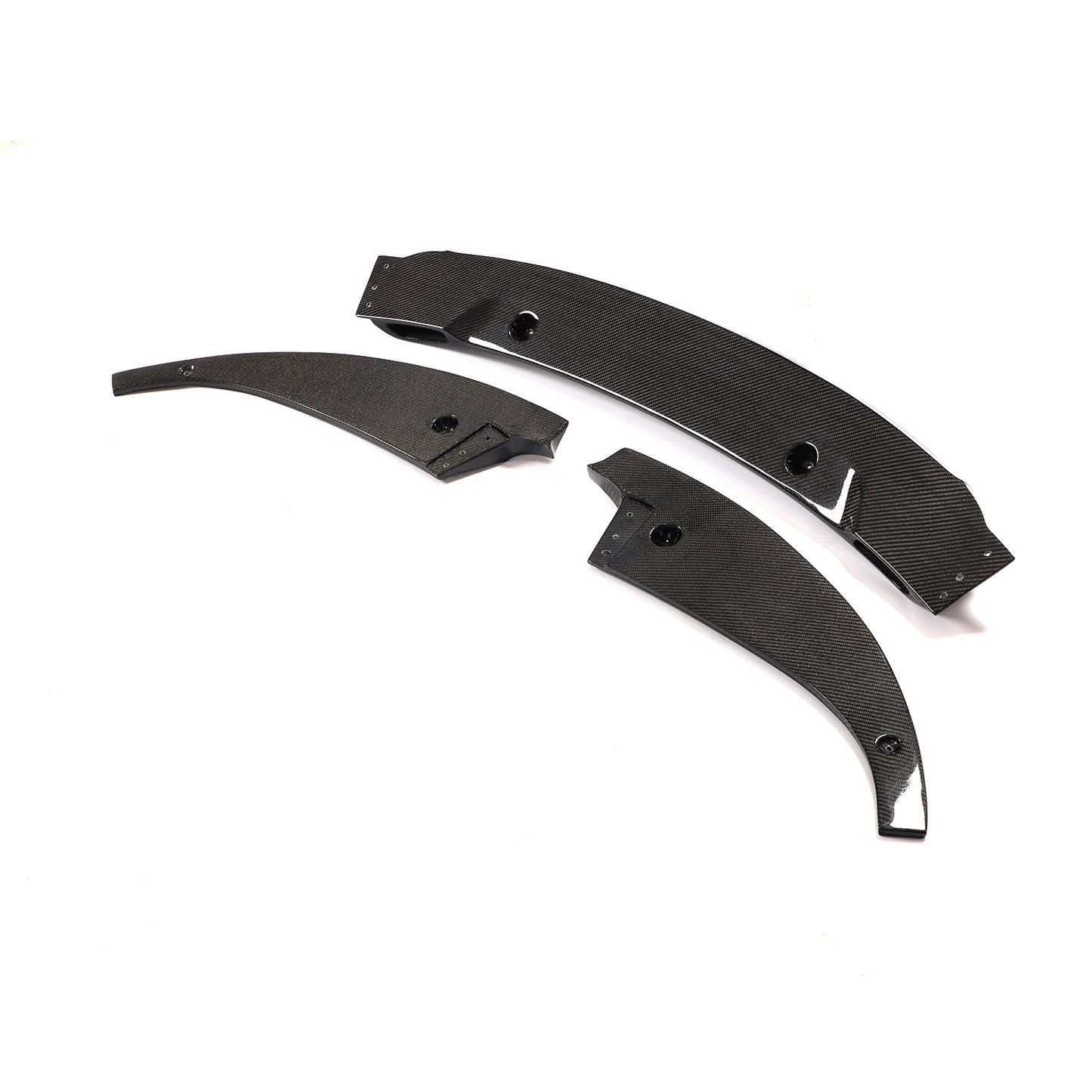 BMW 6-Series Base / BMW M6 - 3-PIECE Style Wet Carbon Fiber Front Lip