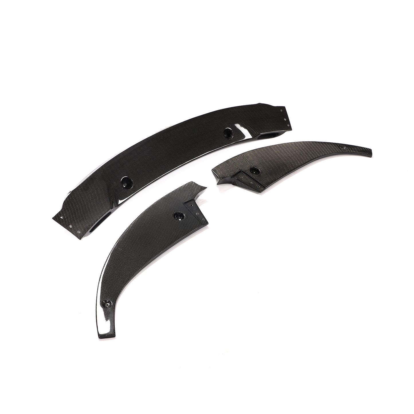 BMW 6-Series Base / BMW M6 - 3-PIECE Style Wet Carbon Fiber Front Lip