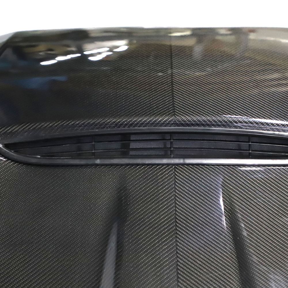 BMW G22 / G23 4-Series - GTS Style Double Sided Dry Carbon Fiber Hood