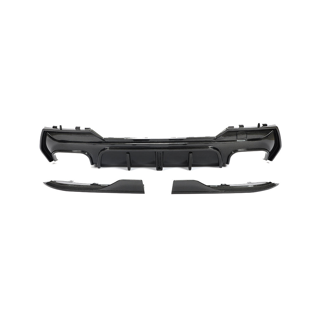 BMW G22 / G23 4-Series M-Sport - F1 Style LED Carbon Fiber Rear Diffuser