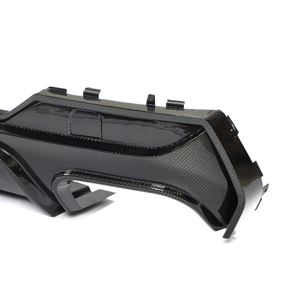 BMW G22 / G23 4-Series M-Sport - F1 Style LED Carbon Fiber Rear Diffuser