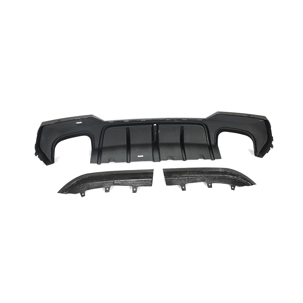 BMW G22 / G23 4-Series M-Sport - F1 Style LED Carbon Fiber Rear Diffuser