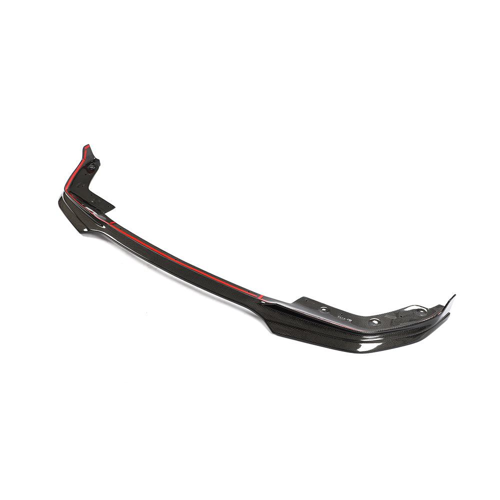 BMW G20 3 Series - Single Side Wet Carbon Fiber Front Lip Design One