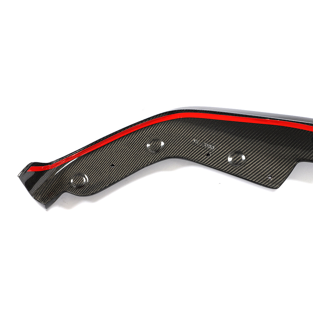 BMW G20 3 Series - Single Side Wet Carbon Fiber Front Lip Design One