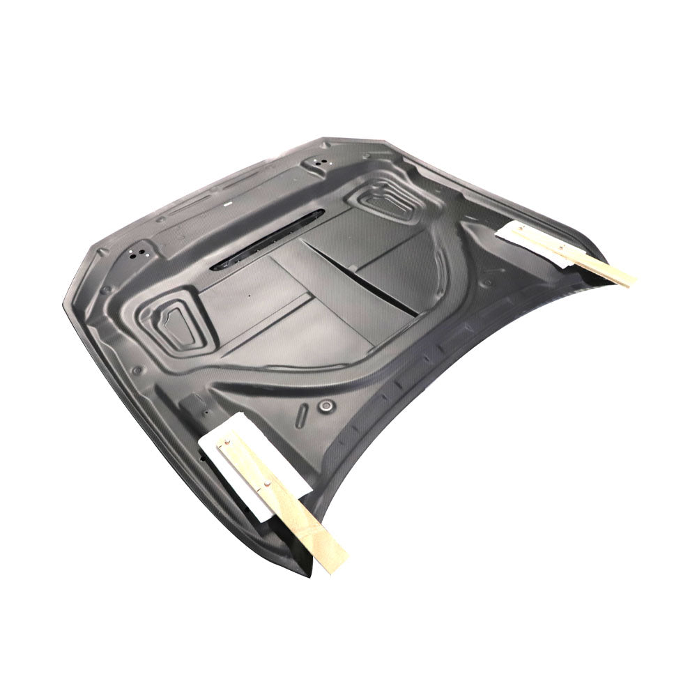 BMW G22 / G23 4-Series - GTS Style Double Sided Dry Carbon Fiber Hood