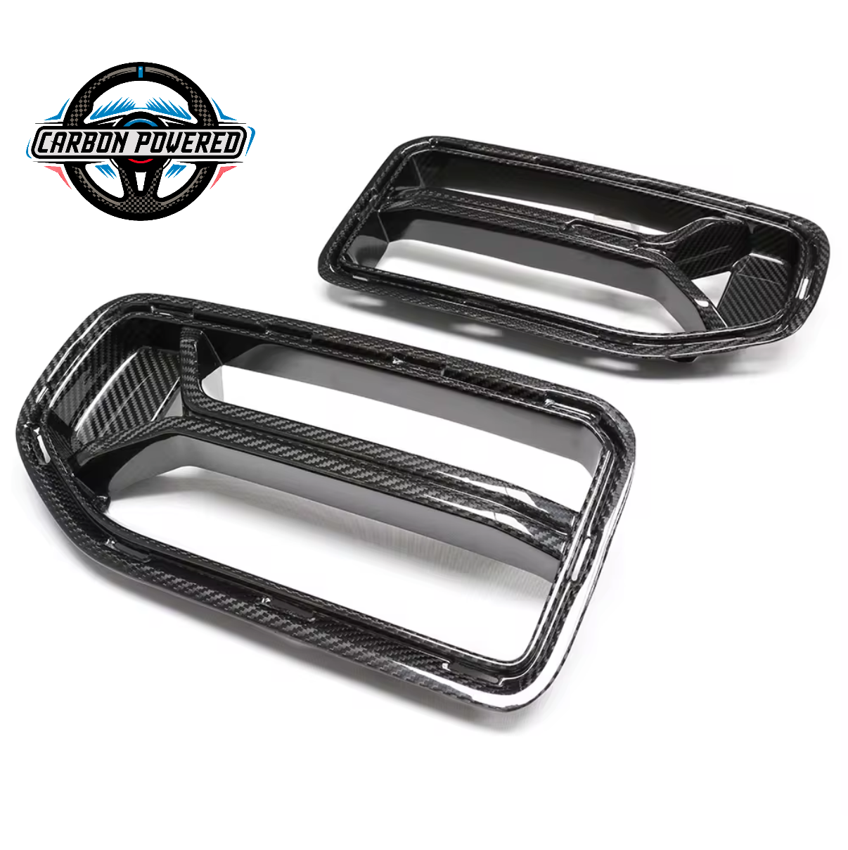 CSL Style Carbon Fiber Front Grilles -- For BMW G87 M2