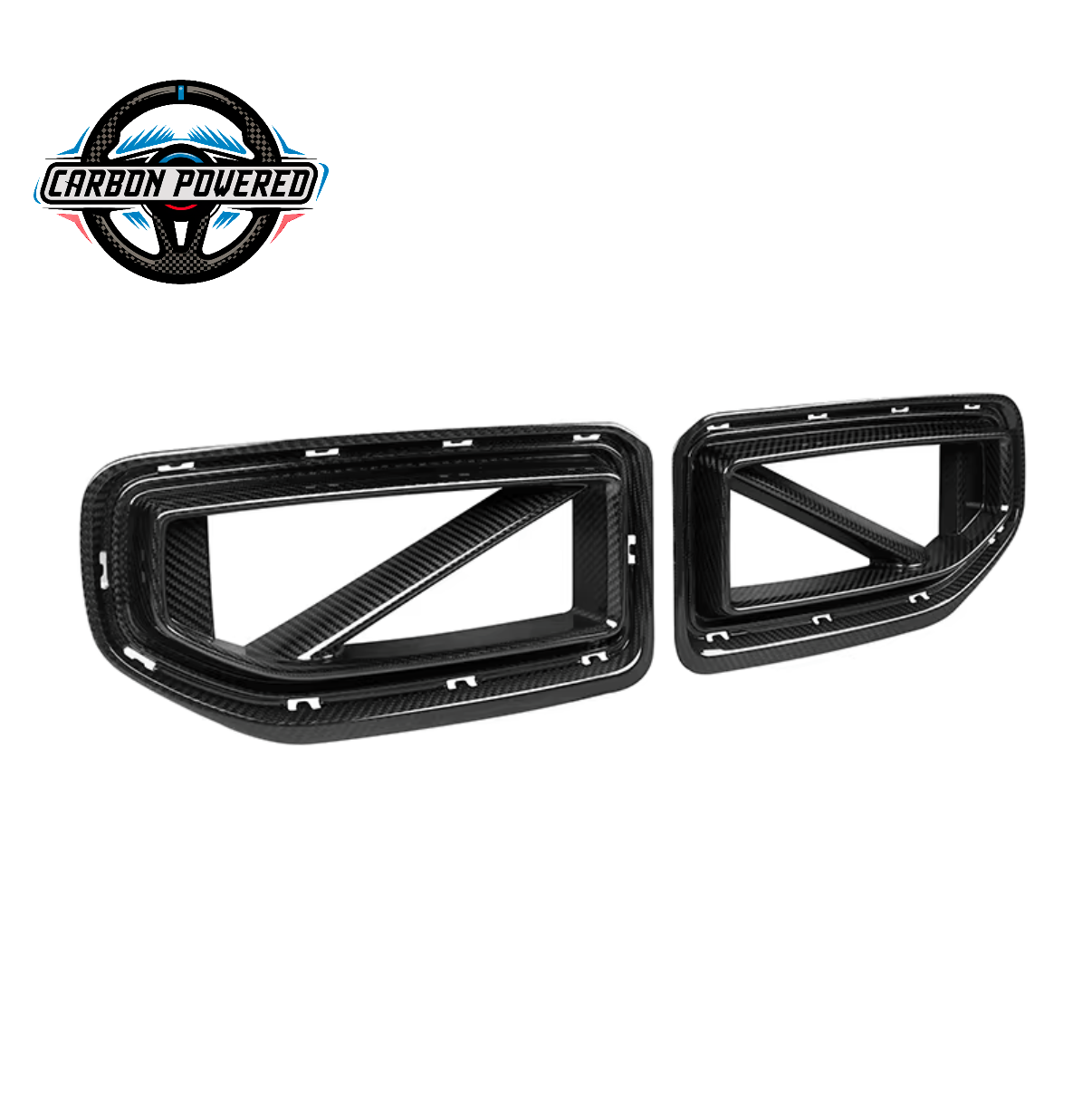 SQ Style Carbon Fiber Front Grilles -- For BMW G87 M2