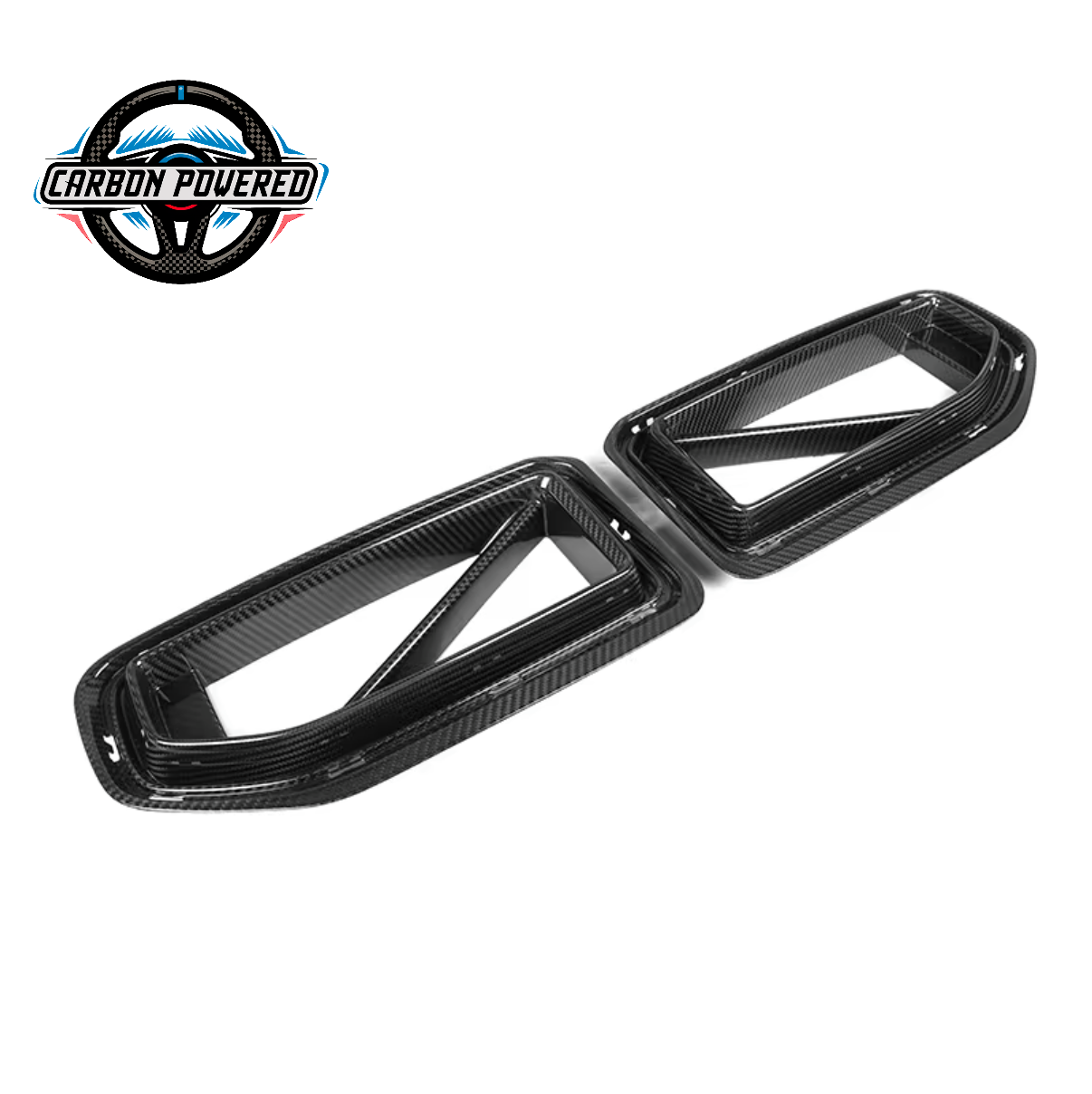 SQ Style Carbon Fiber Front Grilles -- For BMW G87 M2