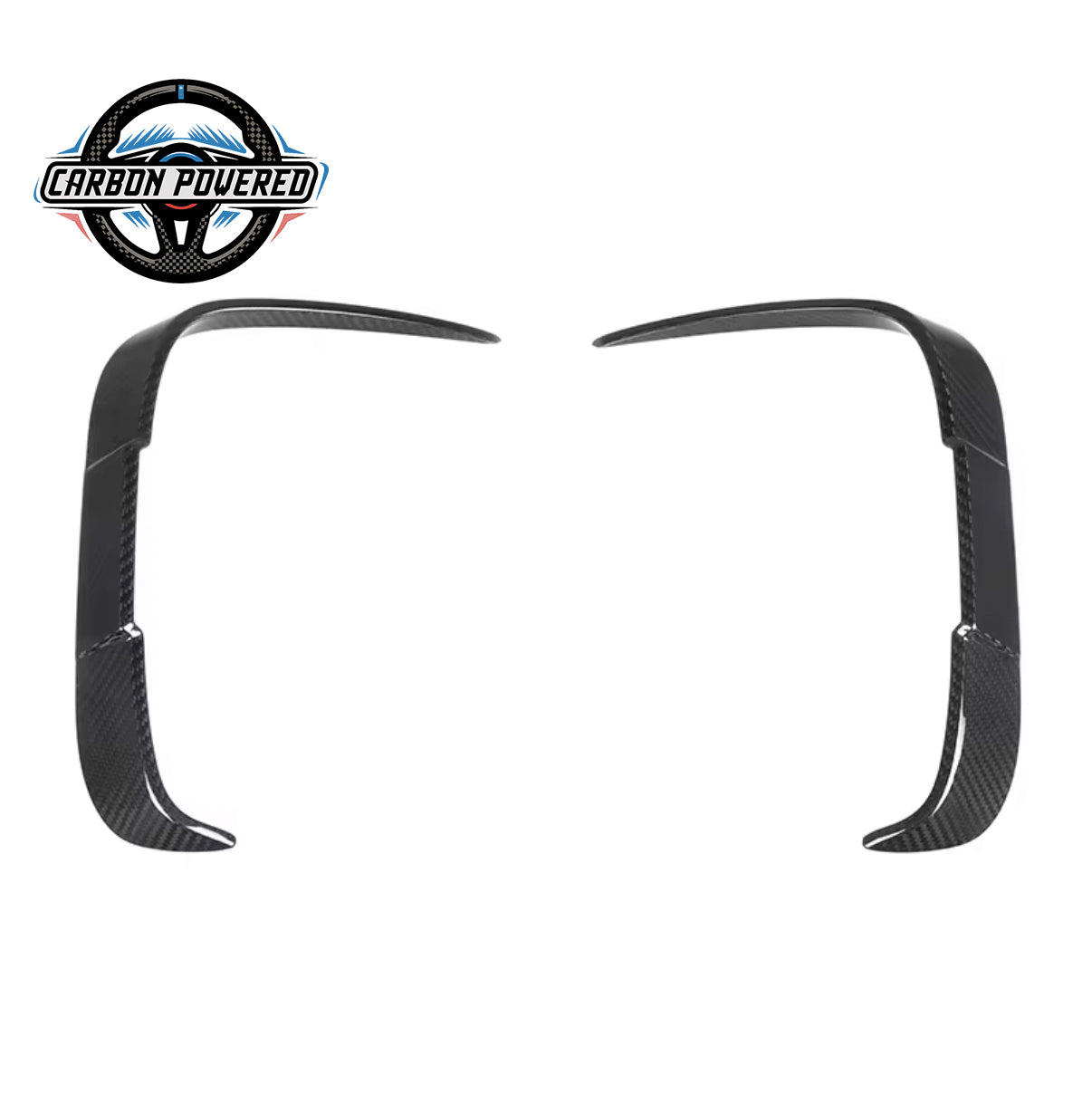 SQ Style Carbon Fiber Front Canards -- For BMW F87 M2