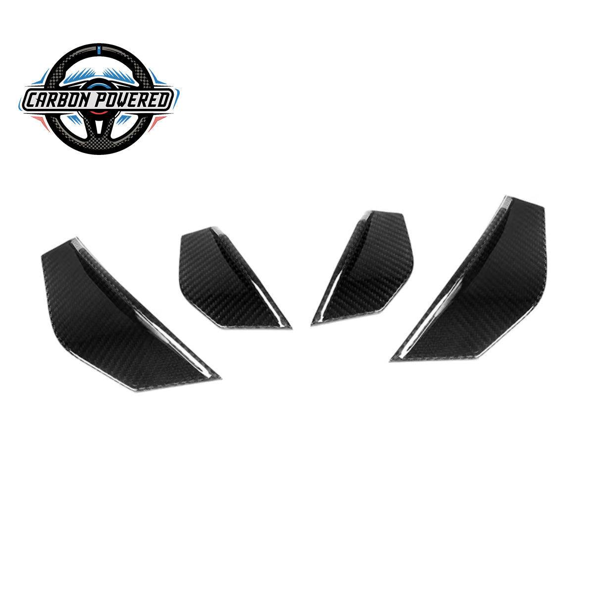 SQ Style Carbon Fiber Side Canards -- For BMW F87 M2