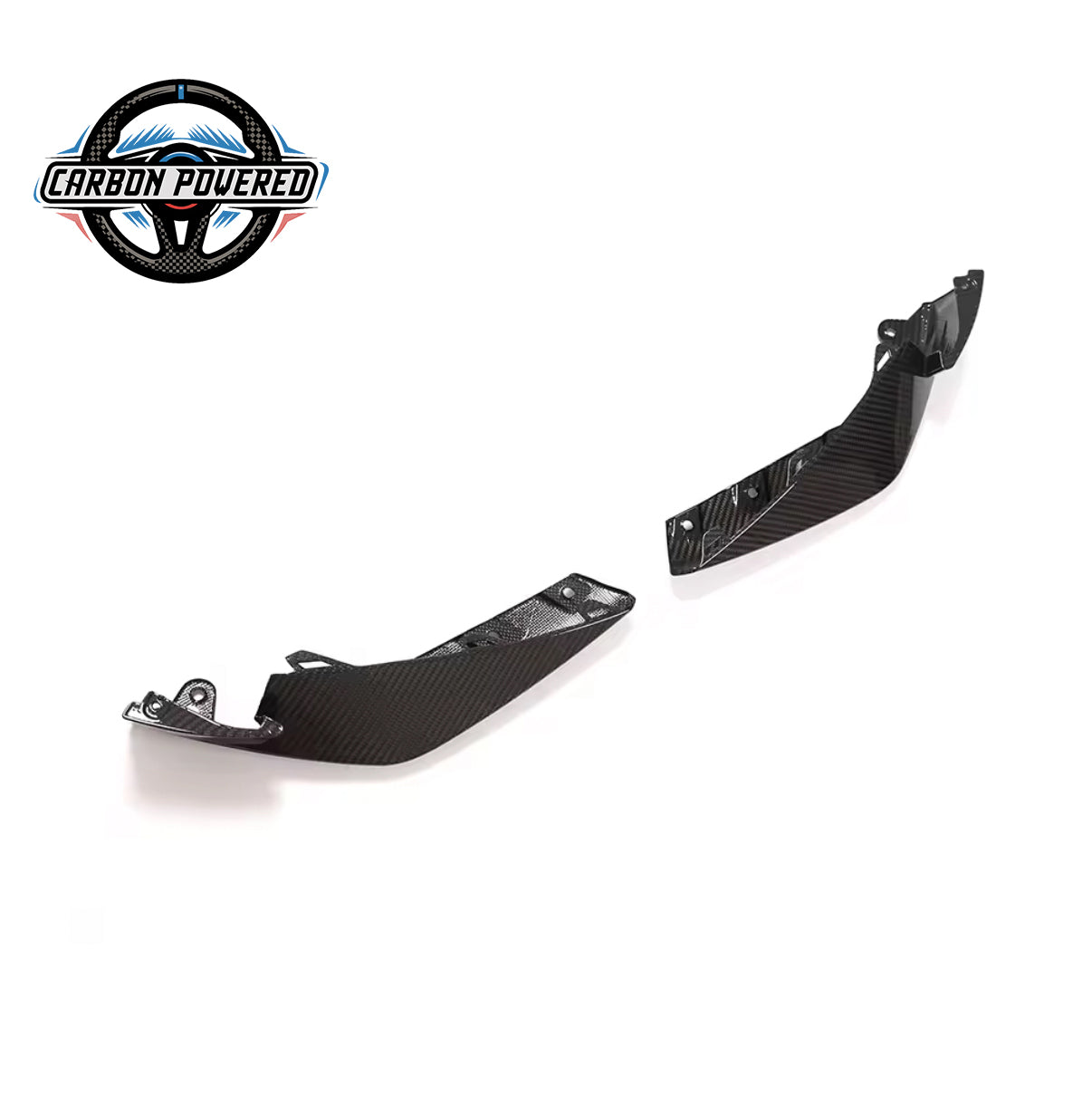 MP Style Carbon Fiber Front Splitters -- For BMW F87 M2 & M2 Competition