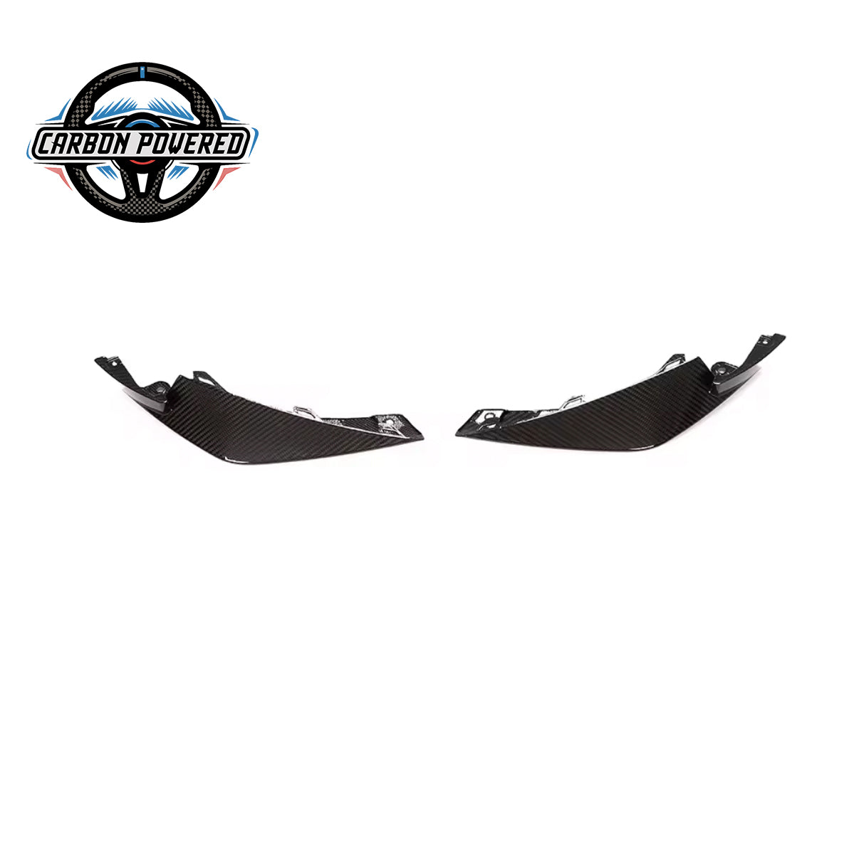MP Style Carbon Fiber Front Splitters -- For BMW F87 M2 & M2 Competition