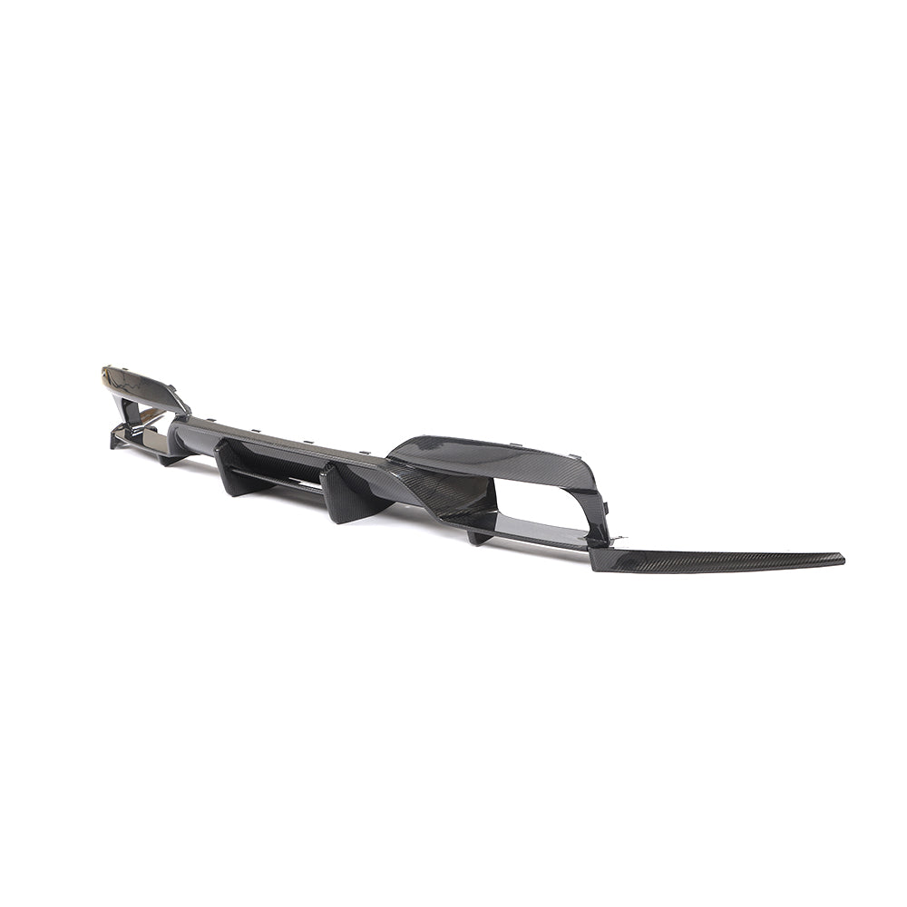 BMW 6-Series Base / BMW M6 - AK Style Wet Carbon Fiber Rear Diffuser