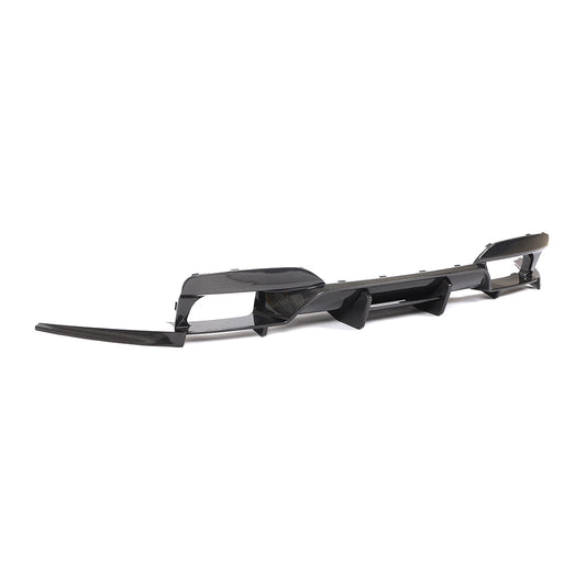 BMW 6-Series Base / BMW M6 - AK Style Wet Carbon Fiber Rear Diffuser