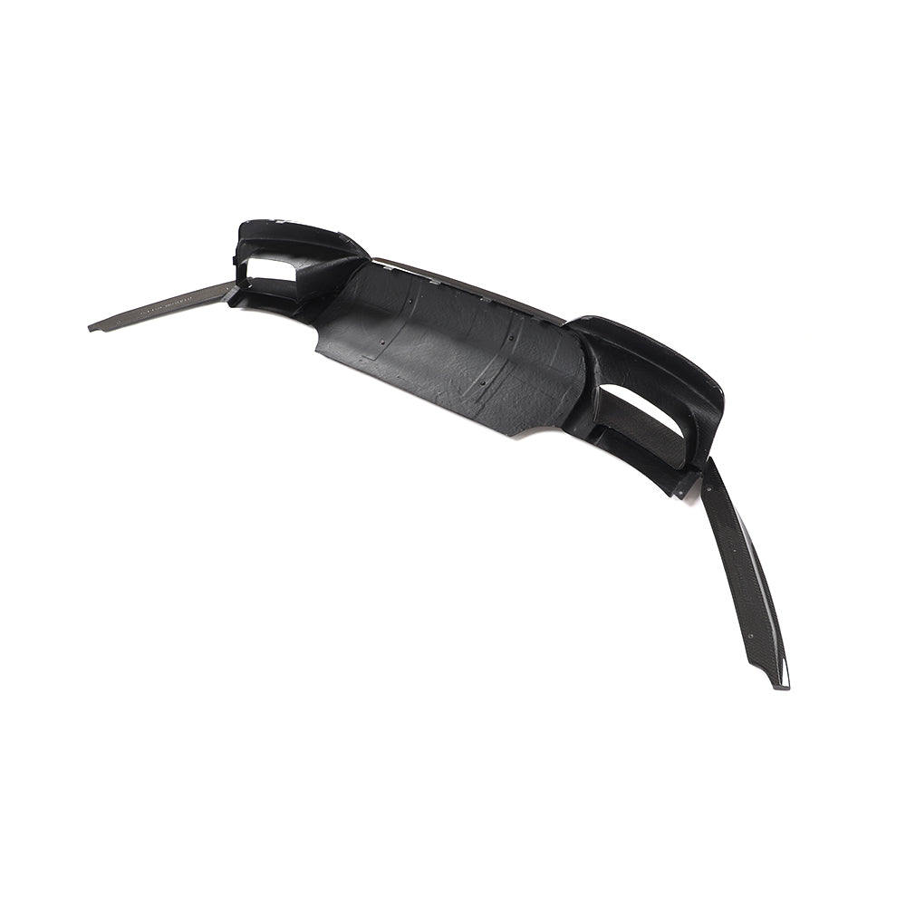 BMW 6-Series Base / BMW M6 - AK Style Wet Carbon Fiber Rear Diffuser