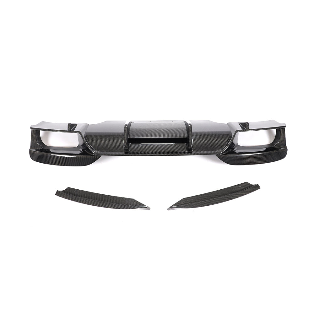 BMW 6-Series Base / BMW M6 - AK Style Wet Carbon Fiber Rear Diffuser