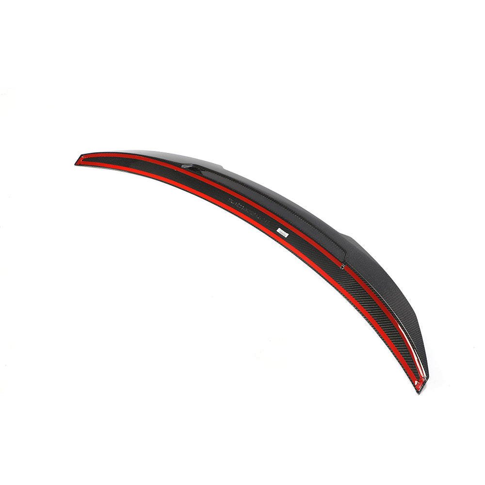 BMW G26 4-Series / i4 - PSM Style Wet Carbon Fiber Rear Trunk Spoiler