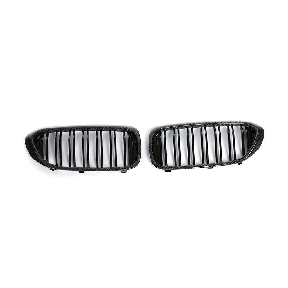 BMW G30 5-Series / BMW F90 M5 - Dual Slat Style Wet Carbon Fiber + ABS Grill