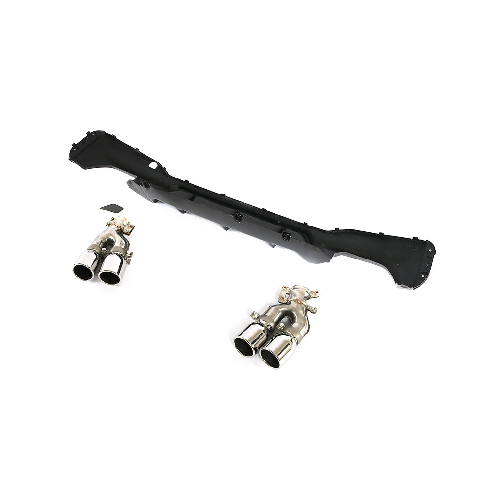 BMW G30 5-Series / BMW F90 M5 - P Style Wet Carbon Fiber Rear Diffuser