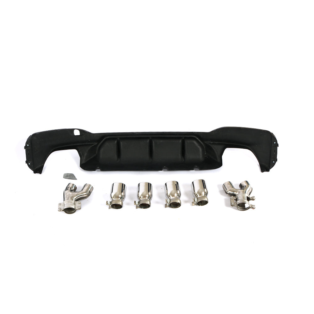 BMW G30 5-Series / BMW F90 M5 - P Style Wet Carbon Fiber Rear Diffuser
