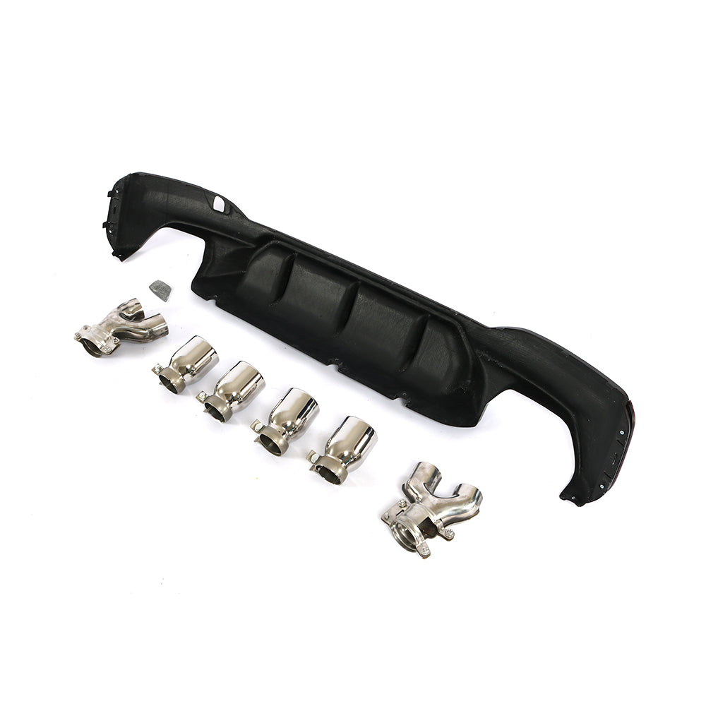 BMW G30 5-Series / BMW F90 M5 - P Style Wet Carbon Fiber Rear Diffuser