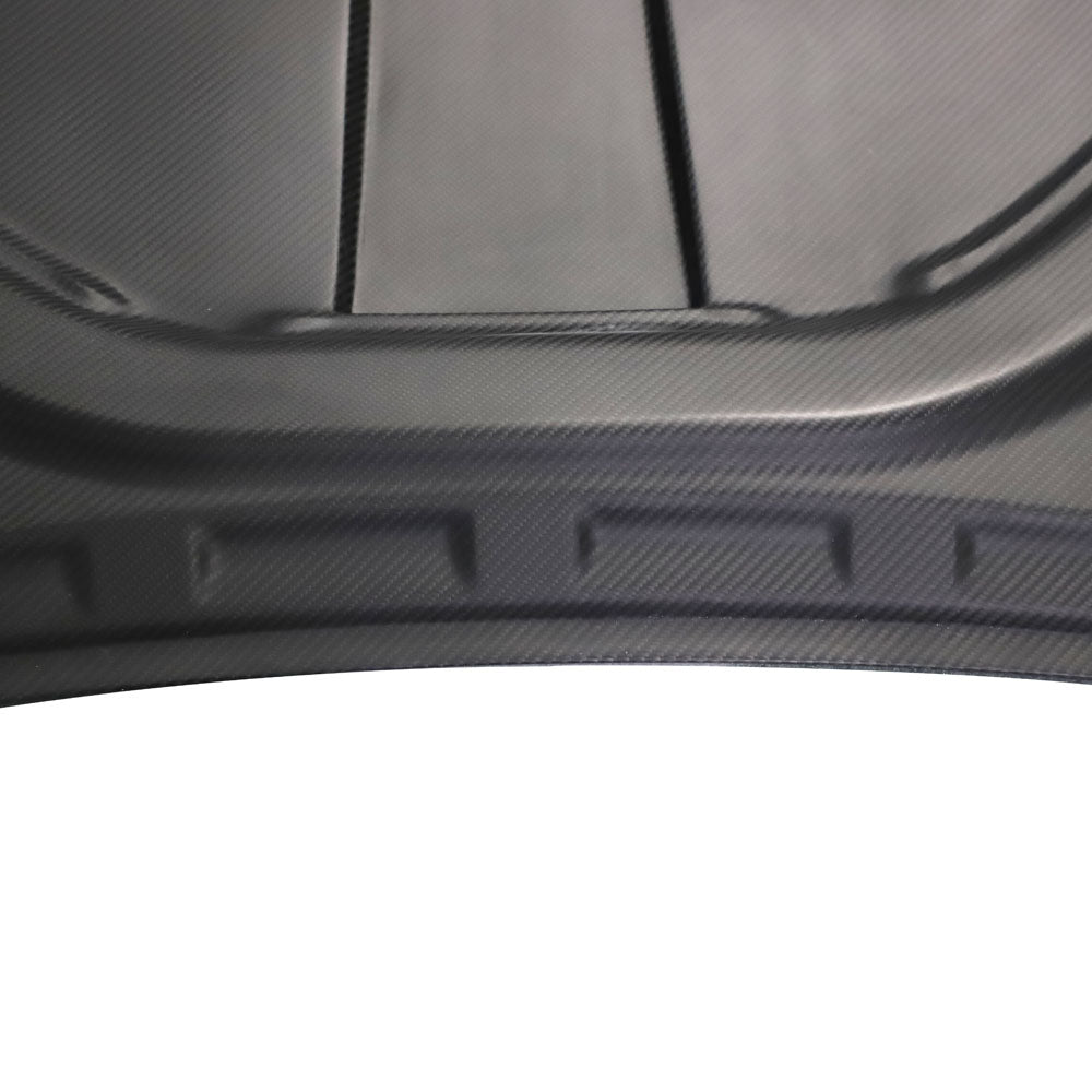 BMW G22 / G23 4-Series - GTS Style Double Sided Dry Carbon Fiber Hood