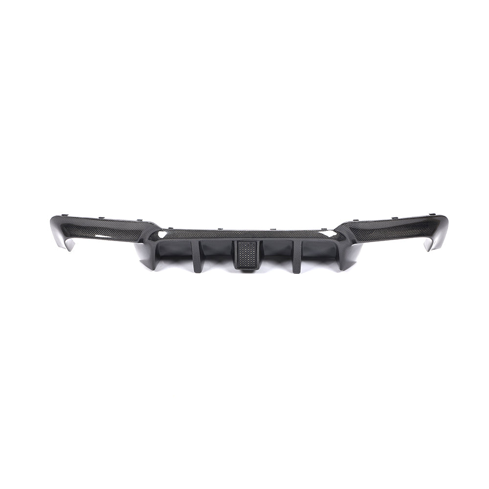 BMW F10 5-Series M-Sport - LED Style Wet Carbon Fiber Rear Diffuser