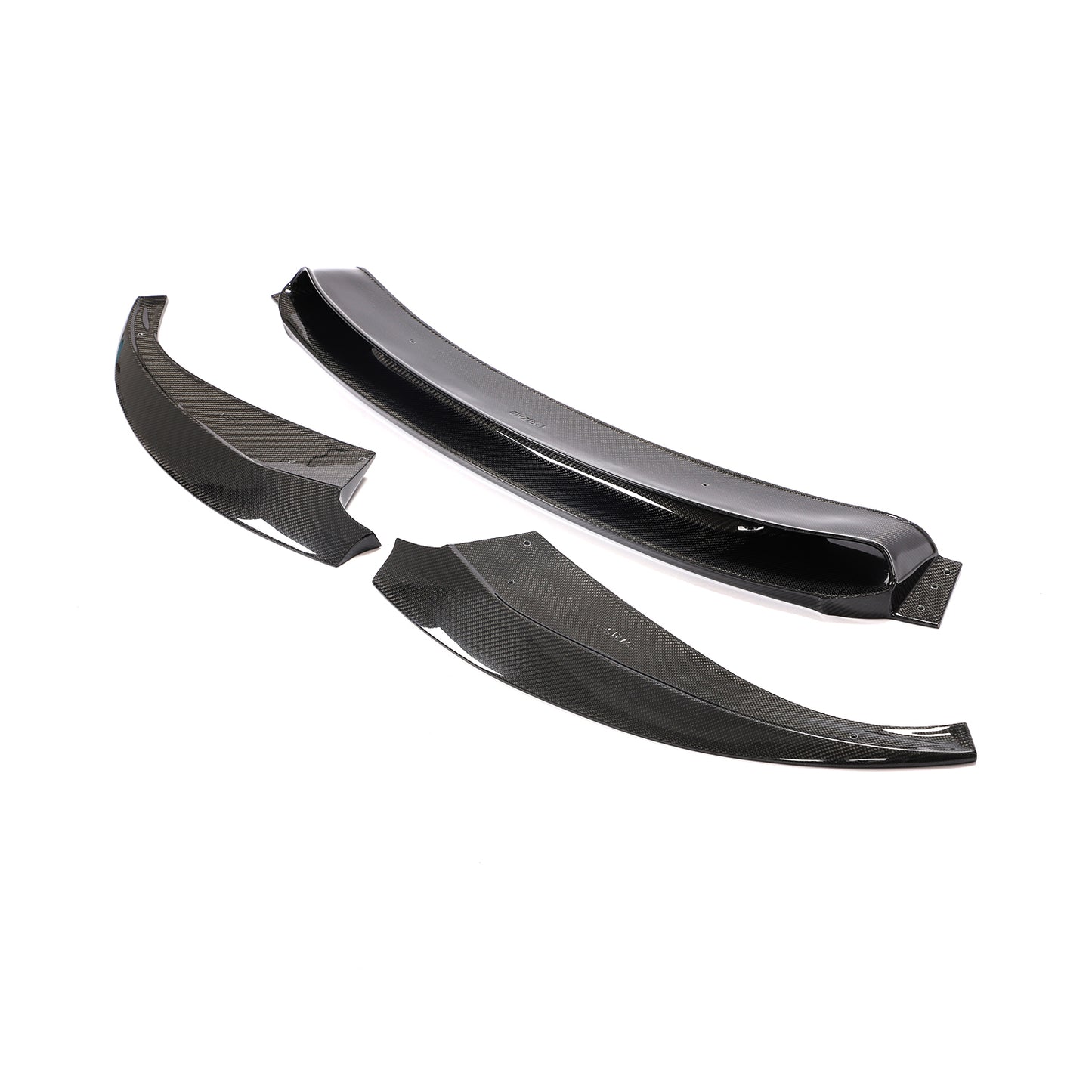 BMW 6-Series Base / BMW M6 - 3-PIECE Style Wet Carbon Fiber Front Lip