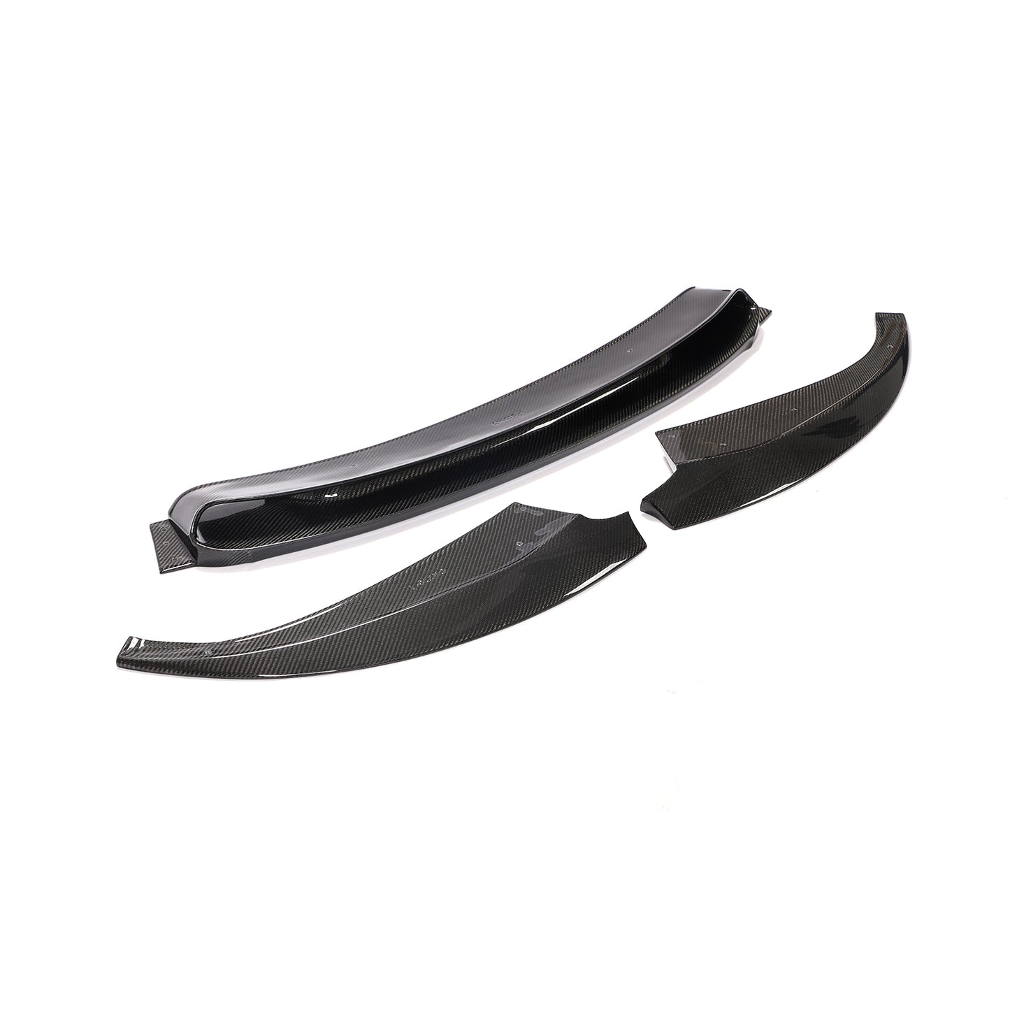 BMW 6-Series Base / BMW M6 - 3-PIECE Style Wet Carbon Fiber Front Lip