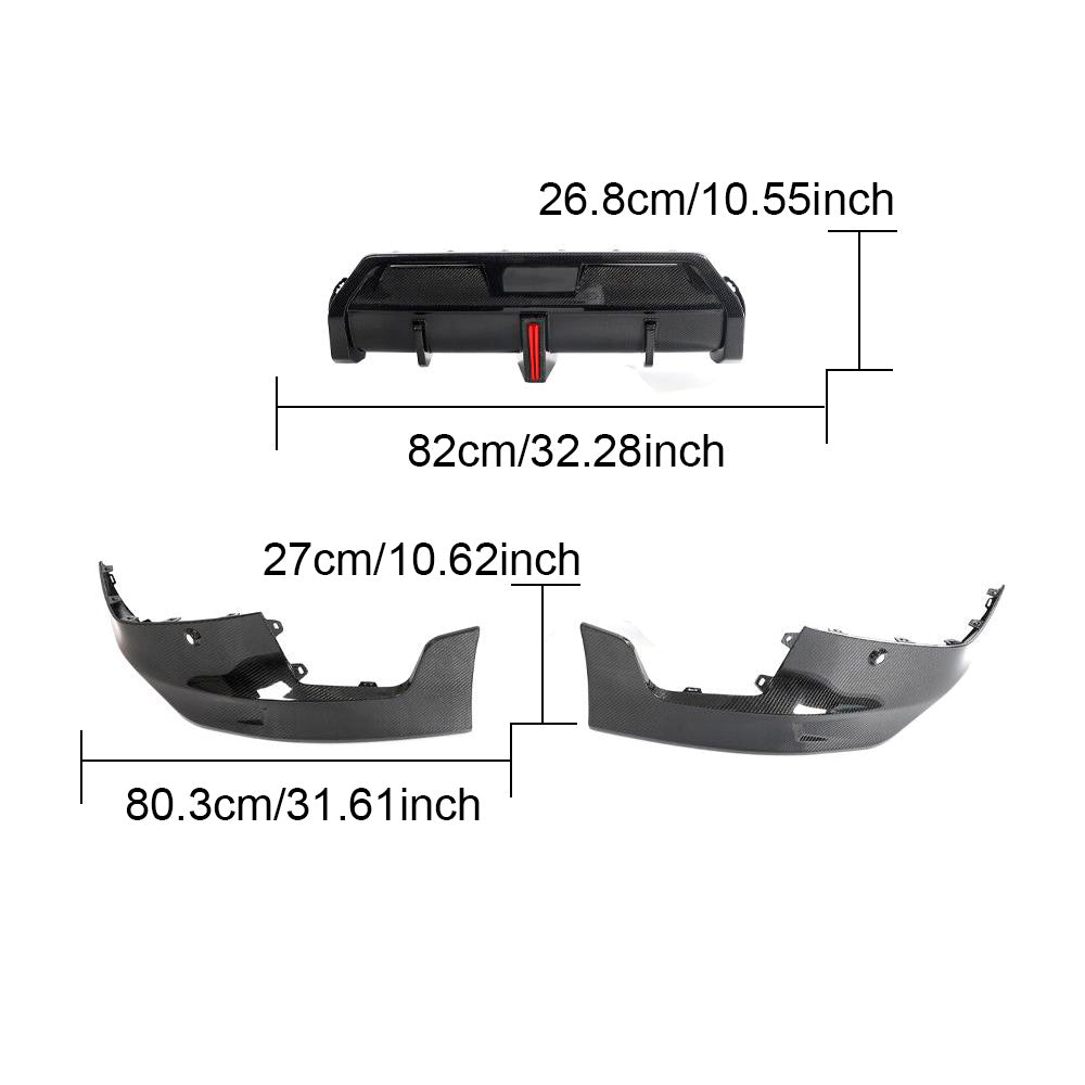 BMW G42 2 Series M-Sport - F1 Style Carbon Fiber Rear Diffuser