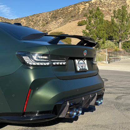 OEM Style Carbon Fiber Rear Diffuser -- For BMW G80 M3 & G82/G83 M4