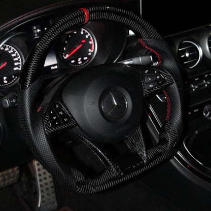 Custom Carbon Fiber Steering Wheel for Mercedes-Benz (2015–2018) – Build Your Own | OEM Fit & Premium Options