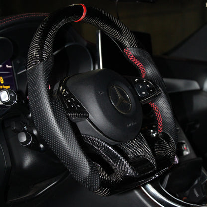 Custom Carbon Fiber Steering Wheel for Mercedes-Benz (2015–2018) – Build Your Own | OEM Fit & Premium Options