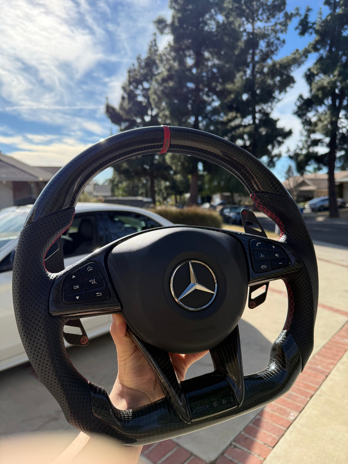 Mercedes-Benz Carbon Fiber Steering Wheel 2015-2019 W176/W205/W213/W218