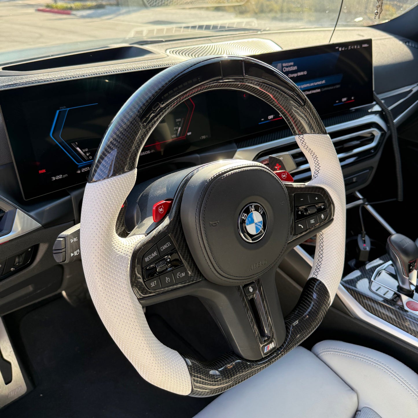 BMW M2/M3/M4/M5/M8 G-Series Carbon Fiber Steering Wheel