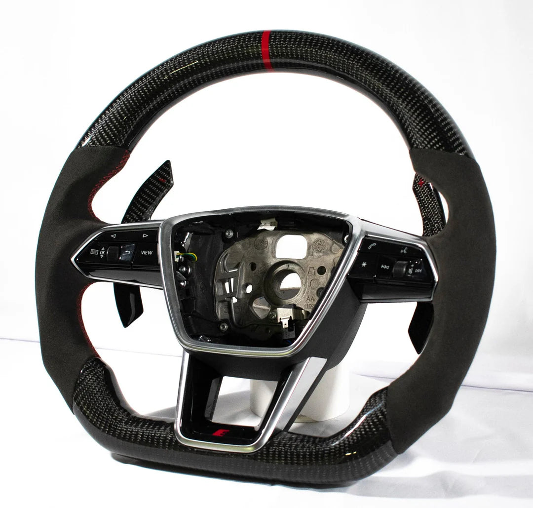 Audi C8 2020+ A6/S6/RS6/A7/S7/RS7 Carbon Fiber Steering Wheel