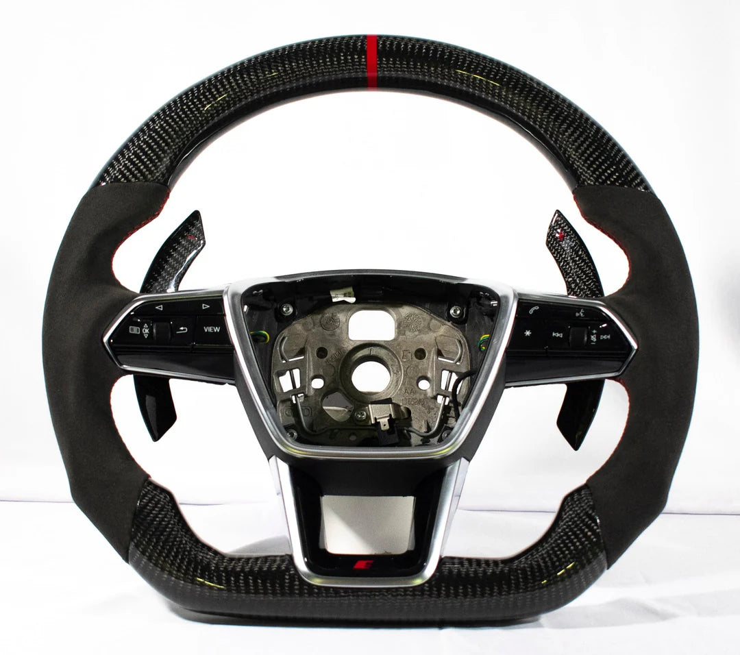 Audi C8 2020+ A6/S6/RS6/A7/S7/RS7 Carbon Fiber Steering Wheel