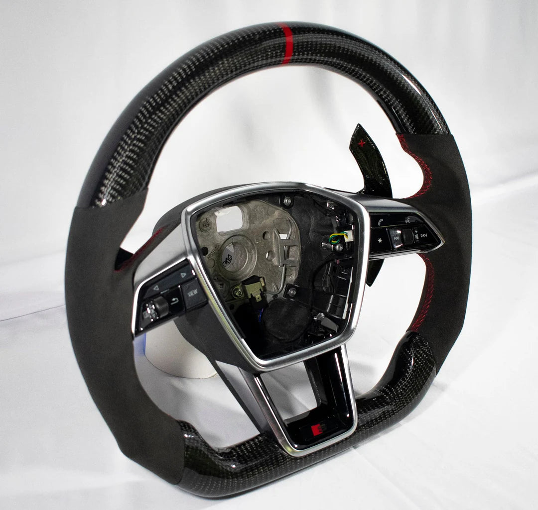 Audi C8 2020+ A6/S6/RS6/A7/S7/RS7 Carbon Fiber Steering Wheel