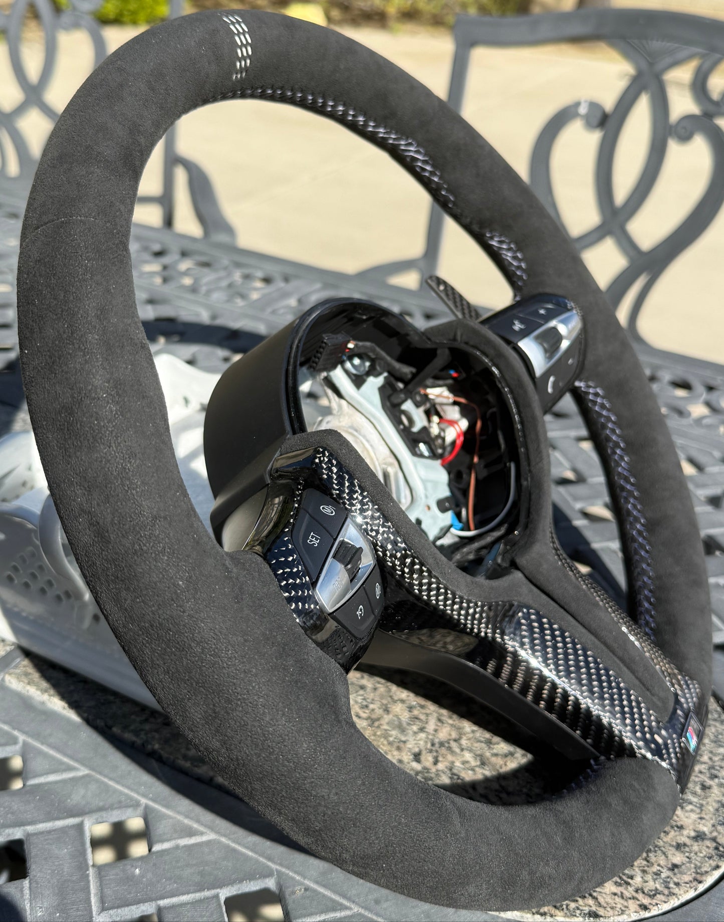 2014-2020 BMW M2/M3/M4/X5M/X6M F80/F82/F85 Carbon Fiber Steering Wheel