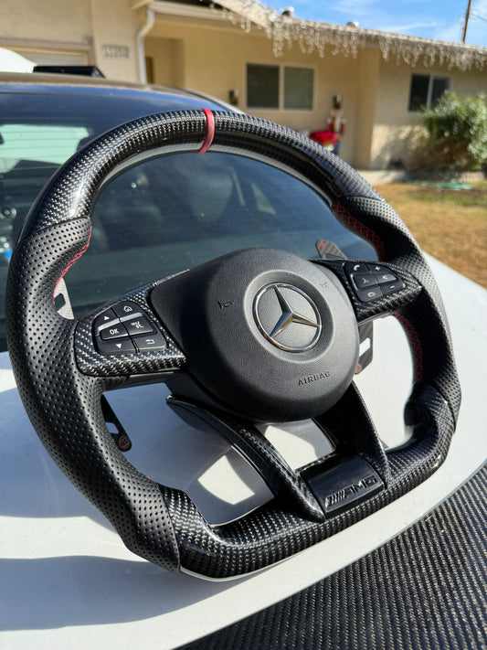 Mercedes-Benz Carbon Fiber Steering Wheel 2015-2019 W176/W205/W213/W218